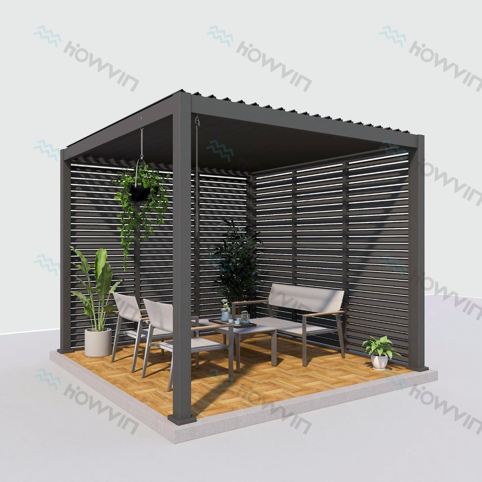 Patio Terrace Shutter Pergola