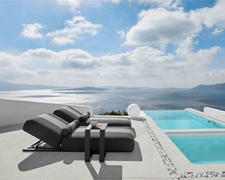 صالة فاخرة في الهواء الطلق تصميم جميل